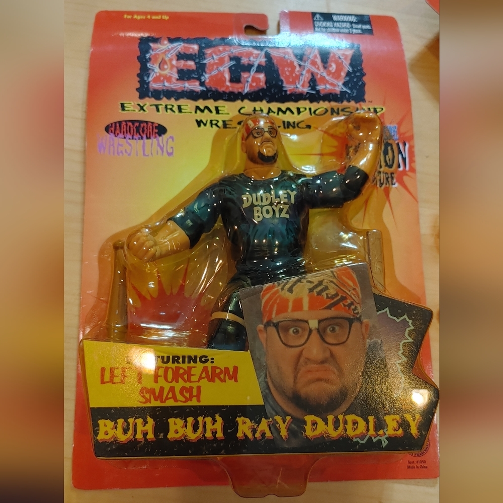 1999 ECW Buh Buh Ray Dudley Extreme Championship Wrestling factory sealed